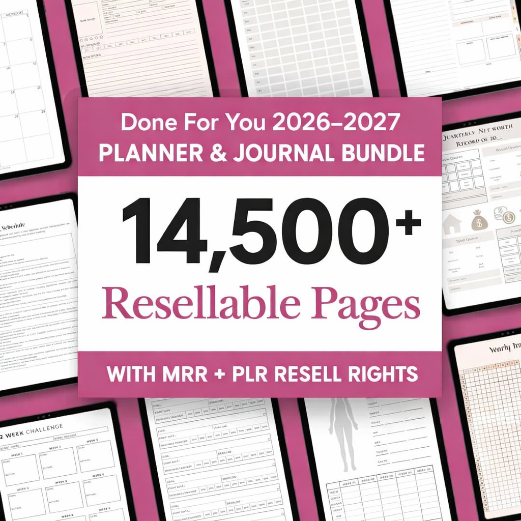 Done For You 2026 2027 Planners Journals