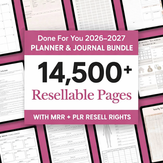 Done For You 2026 2027 Planners Journals